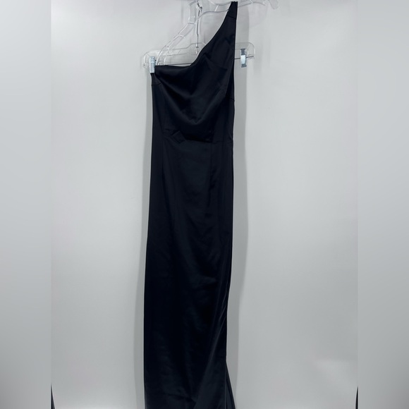Meshki Harper One Shoulder Gown in black Small - Picture 3 of 10